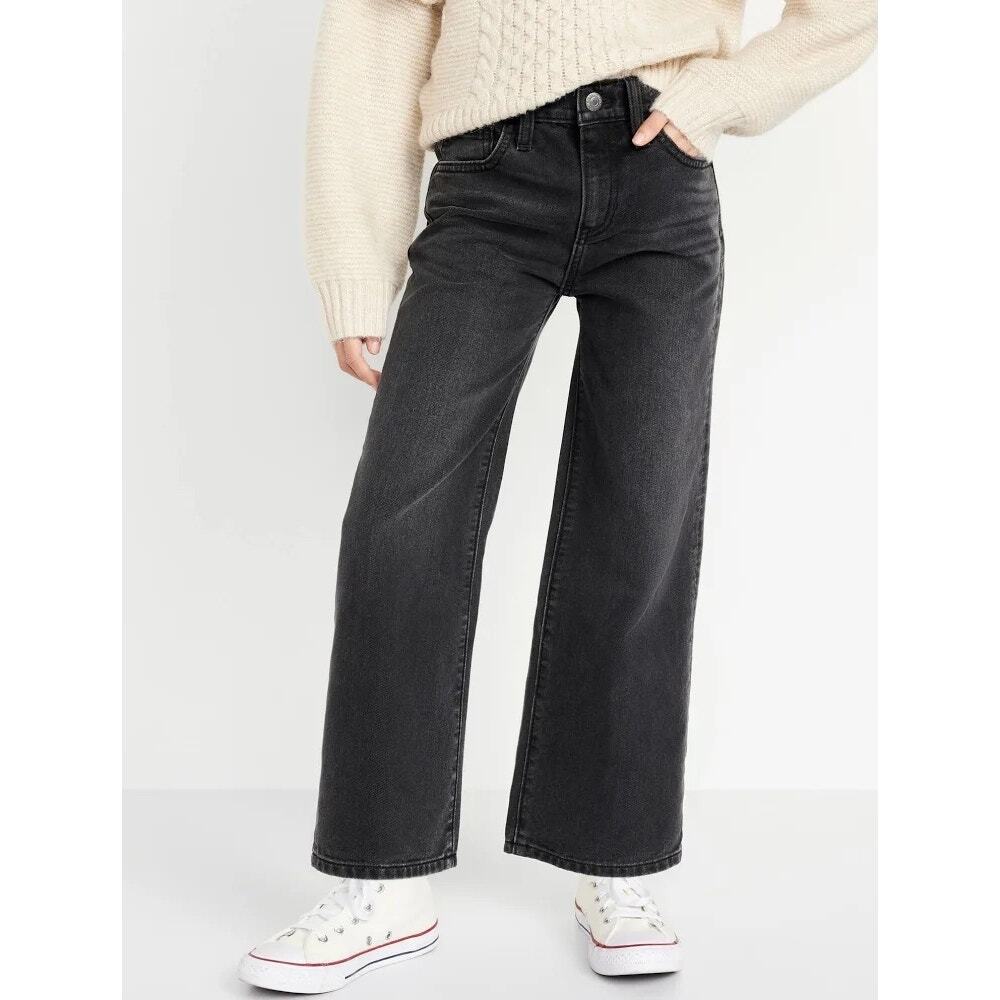 Old Navy Kids' High-Waisted Baggy Wide-Leg Jeans - Size 10